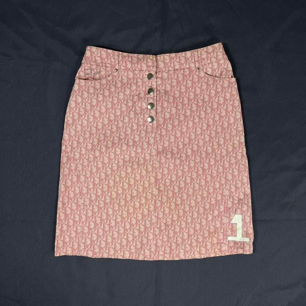 Christian Dior John Galliano Monogram AOP Medium Skirt - Picture 2 of 6